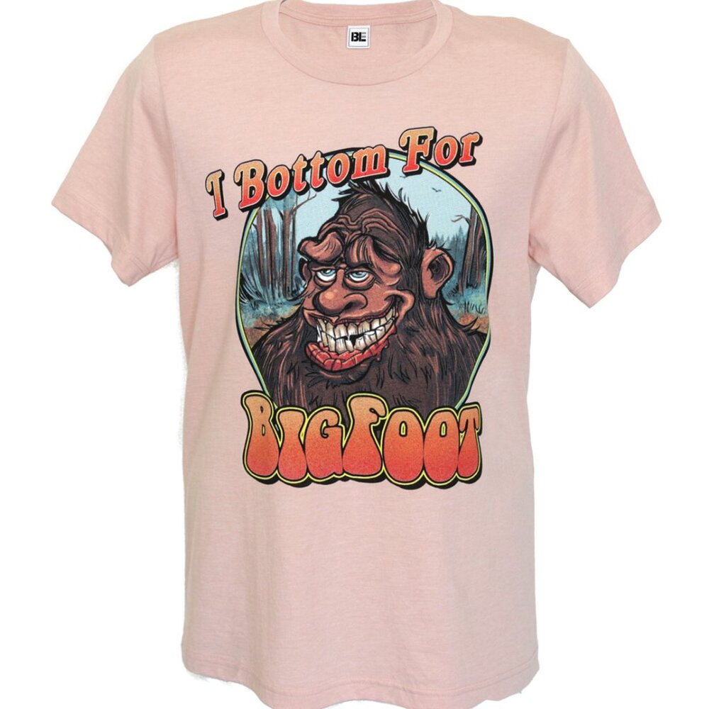 Unisex "I Bottom For Big Foot" Pride Graphic Tee